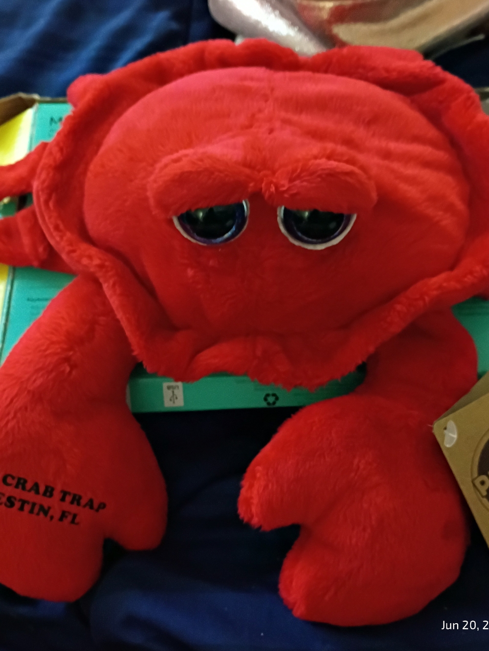 Dustin Plush Red Crab Toy - Soft Ocean Buddy The Petting Zoo